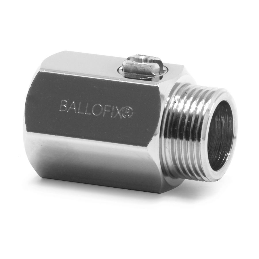 Minikogelkraan Ballofix schroevendraaierbediening FM G3/8" Cr