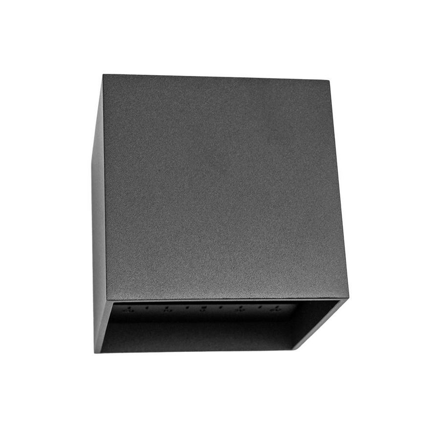 Wandlamp kubus 100x100x100mm 6W 2700K dimbaar zwart