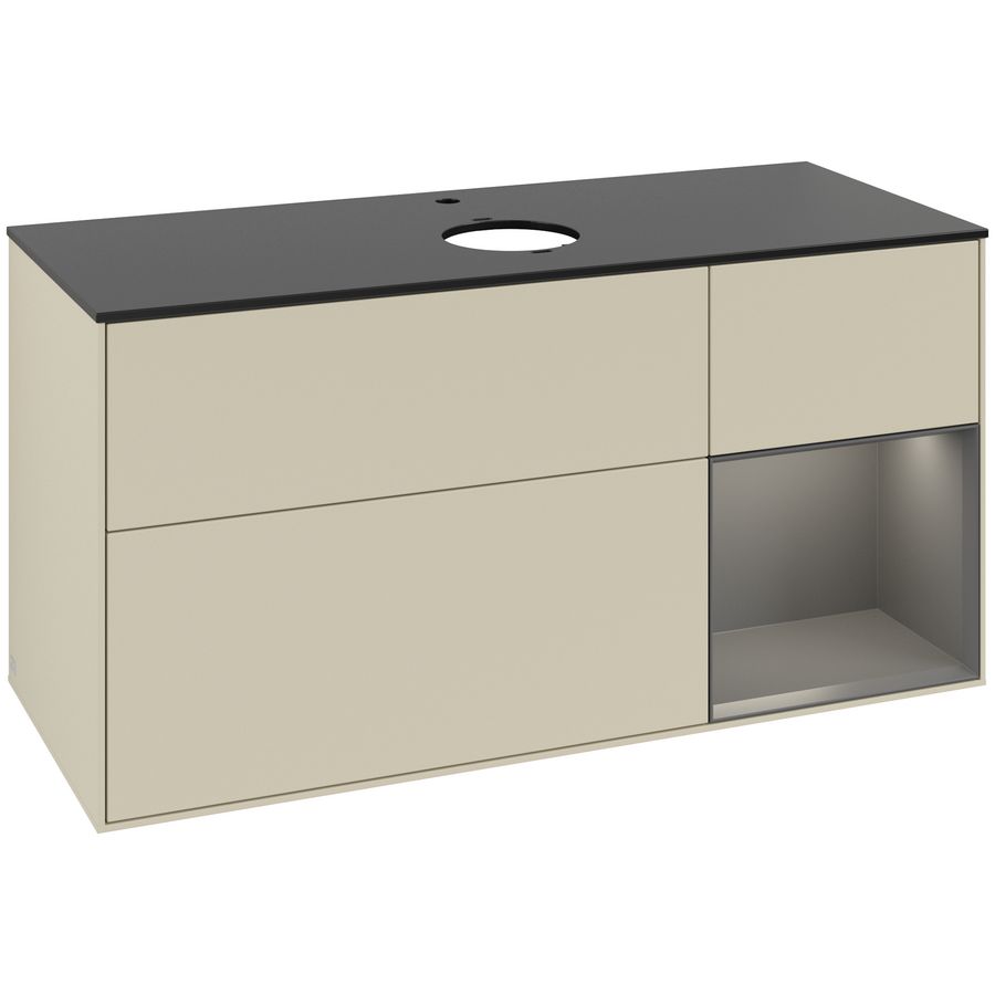 Wastafelonderkast Finion 1200x603x501mm S.Grey Matt Lacquer G832GKHJ