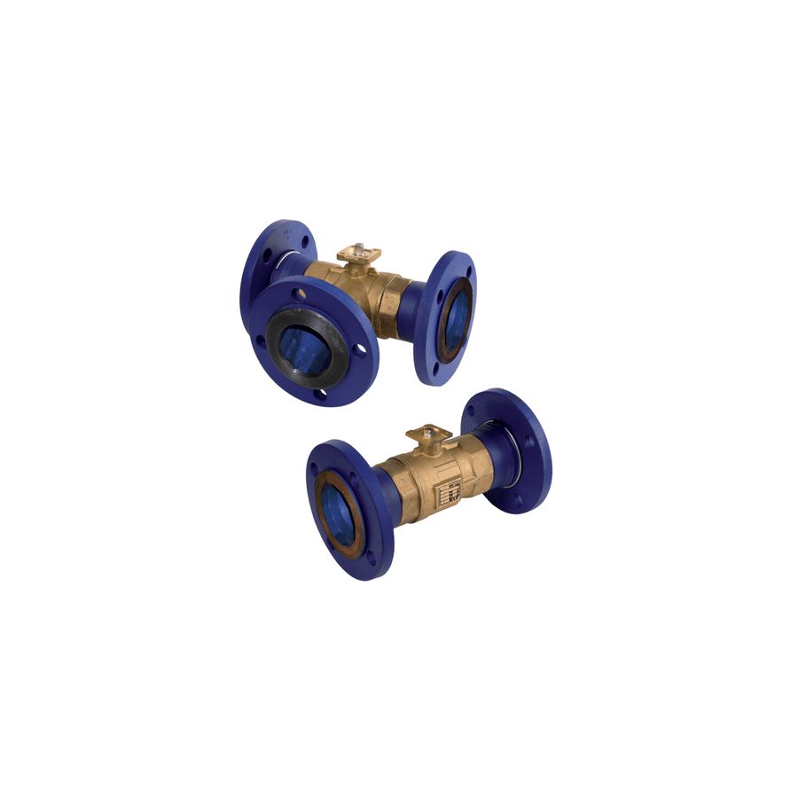 2-weg kogelafsluiter flens DN100 kvs150 (control port)