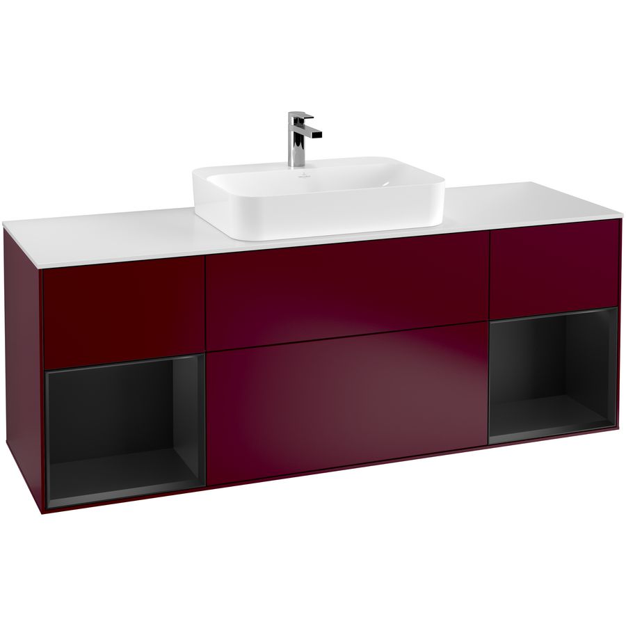 Wastafelonderkast Finion 1600x603x501mm Peony Matt Lacquer G451PDHB