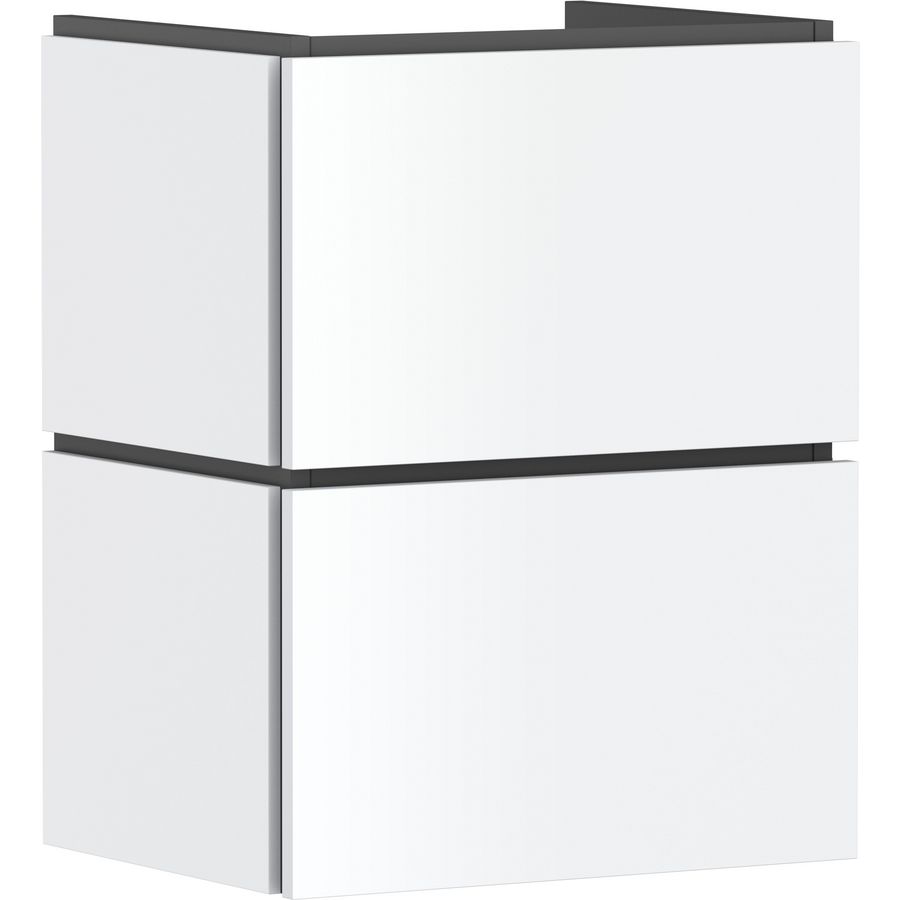 Badmeubel Xilesa E 480/380+2 lades fontein mat wit