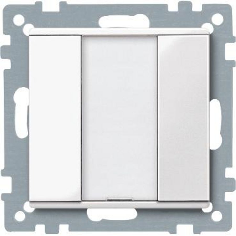 Impulsdrukker 1-voudig plus Polarwit Systeem M KNX