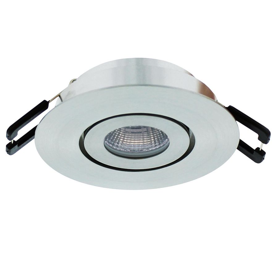 Ledspot richtbaar RVS look 3,1W 350mA 2700K Siena COB