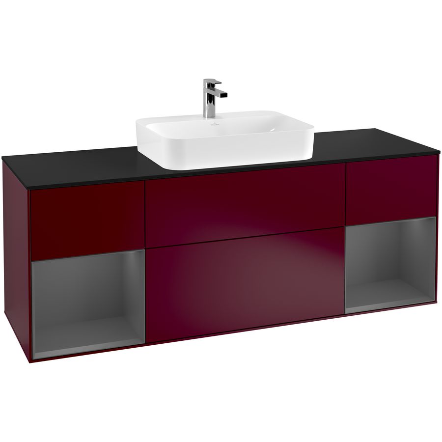 Wastafelonderkast Finion 1600x603x501mm Peony Matt Lacquer G452GKHB
