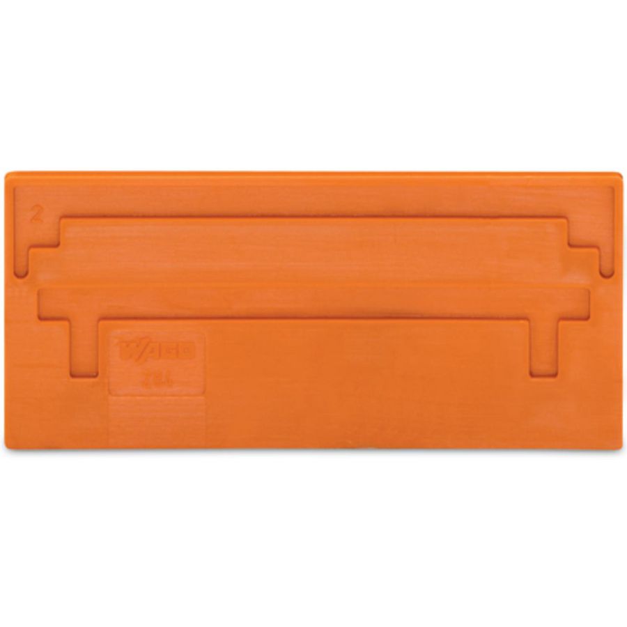 Scheidingswand 2mm oranje 284-329 VVE=25