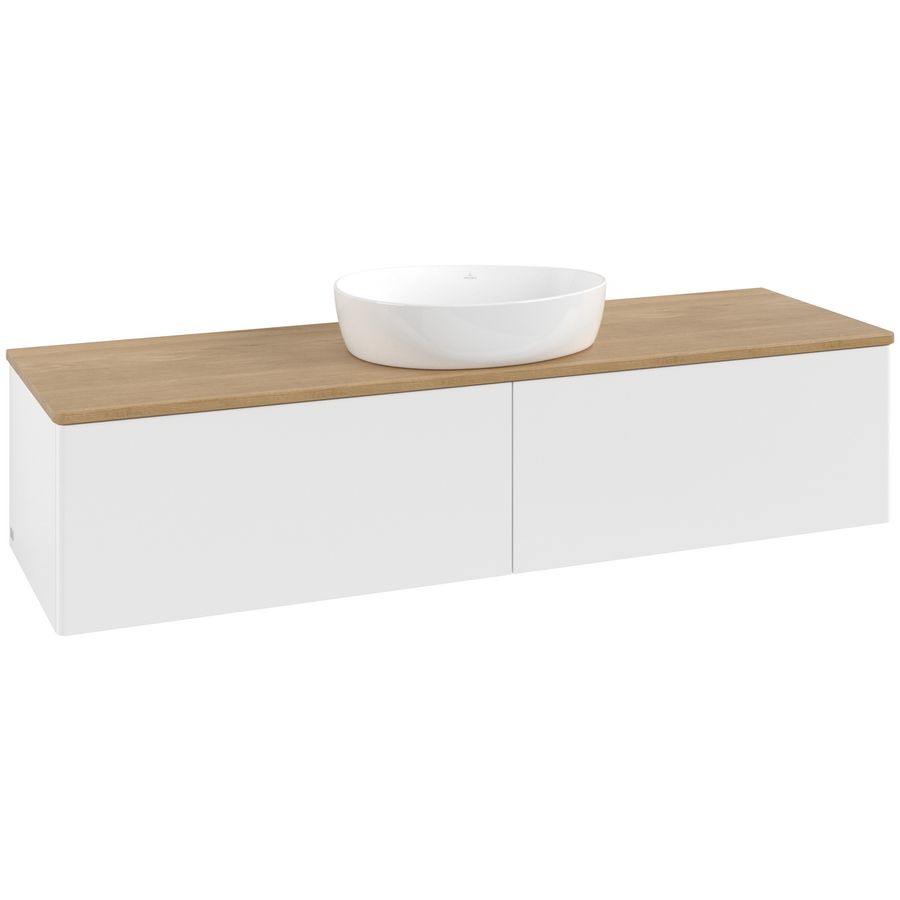 Wastafelonderkast Antao 1600x360x500mm White Matt Lacquer K36011MT