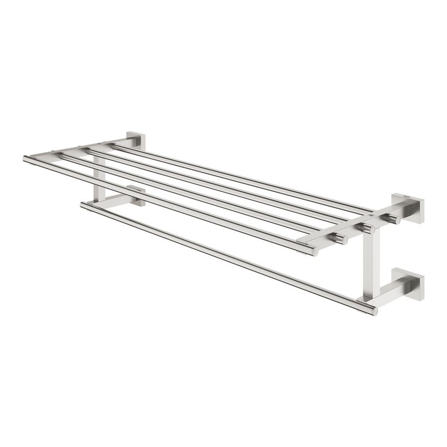 Essentials cube handdoekhouder 2 armig 40512DC1 supersteel (rvs look)