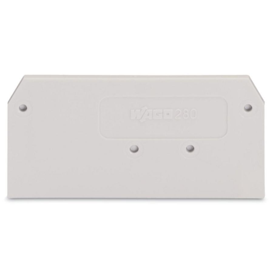 Afsluit-+tussenplaat 2,5mm li.grijs 280-356 VVE=25