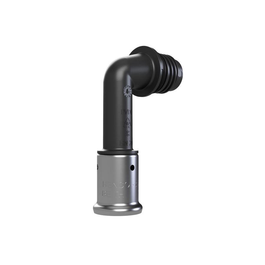 Overgangskoppeling haaks tbv verdeler PRO-FLOW 26mm persaansluiting tbv onderaansluiting