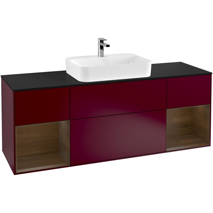 Wastafelonderkast Finion 1600x603x501mm Peony Matt Lacquer G452GNHB