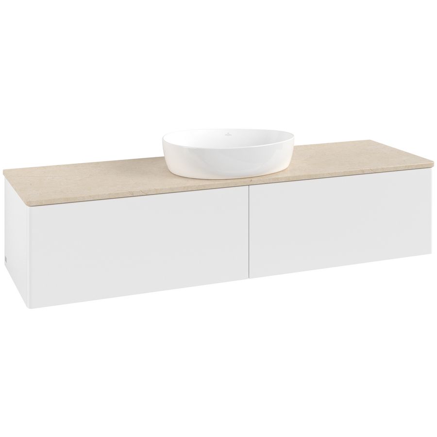 Wastafelonderkast Antao 1600x360x500mm White Matt Lacquer K36013MT
