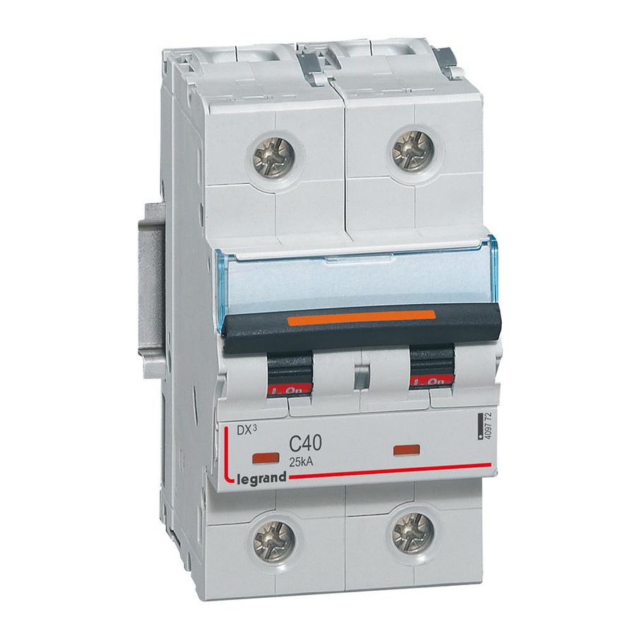 Installatieautomaat 2-polig C-karakteristiek 40A 25kA DX³ DIN
