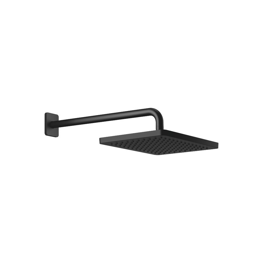 Regendouche+wandbev FlowRed 300X240mm-Mat Zwart
