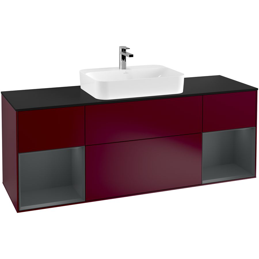 Wastafelonderkast Finion 1600x603x501mm Peony Matt Lacquer G452HGHB