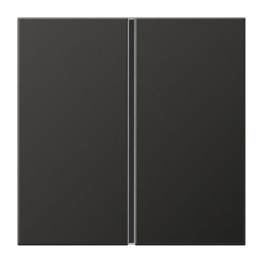 Tastafdekking LS-antraciet 1-voudig compleet KNX