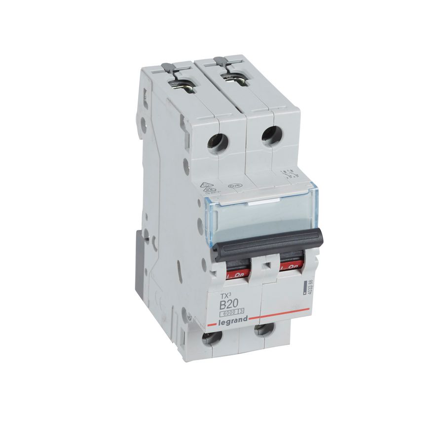 Installatieautomaat MCB TX3 2-polig B-karakteristiek 20A 6000A