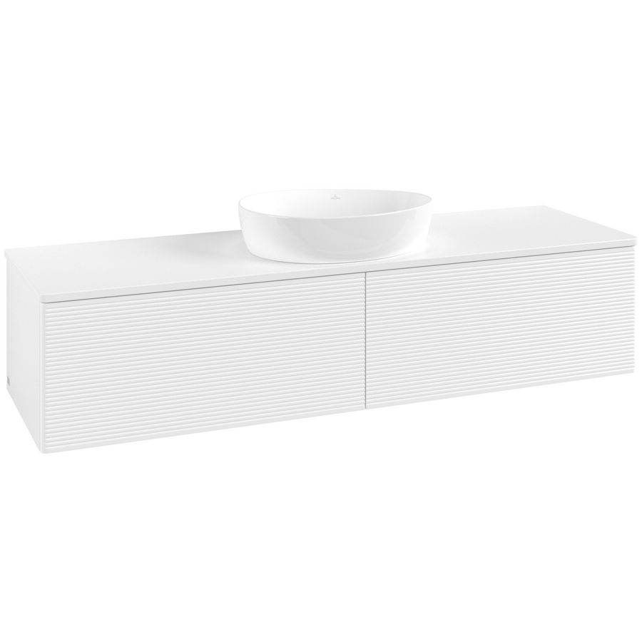 Wastafelonderkast Antao 1600x360x500mm White Matt Lacquer K36110MT