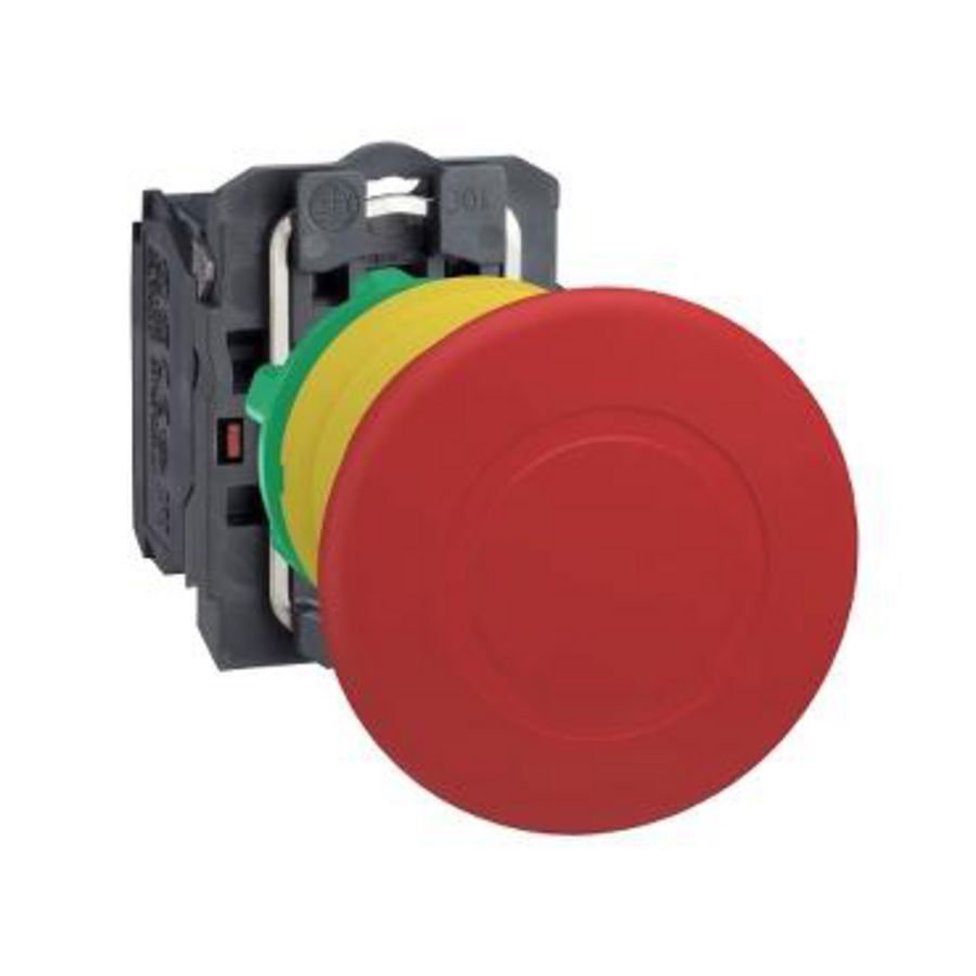 Noodstopknop 40mm Montage 22mm Duw-trekontgr. Rood