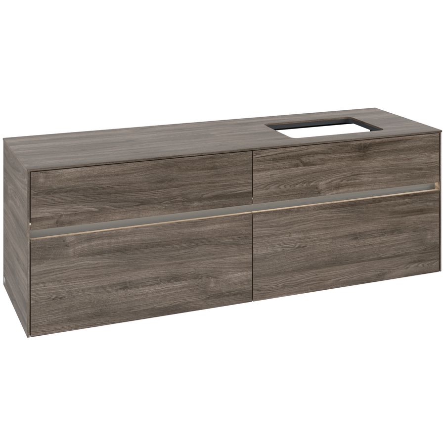 Wastafelonderkast Collaro 1600x548x500mm Sto.Oak C122B0RK