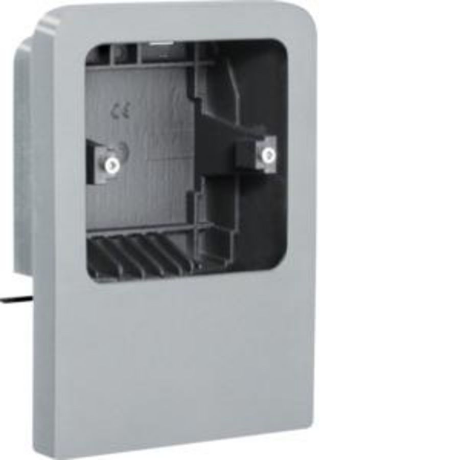 Schakelmateriaal SL20055 outlet universeel aluminiumlook