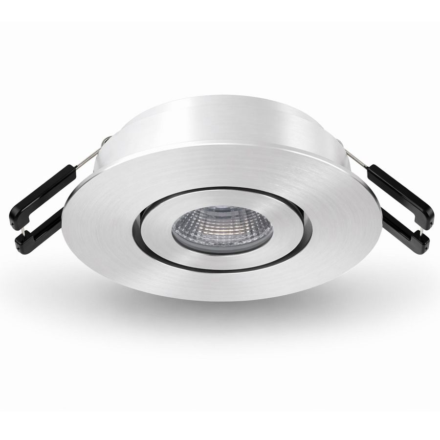 Ledspot richtbaar RVS look 3,1W 350mA 3000K Siena COB