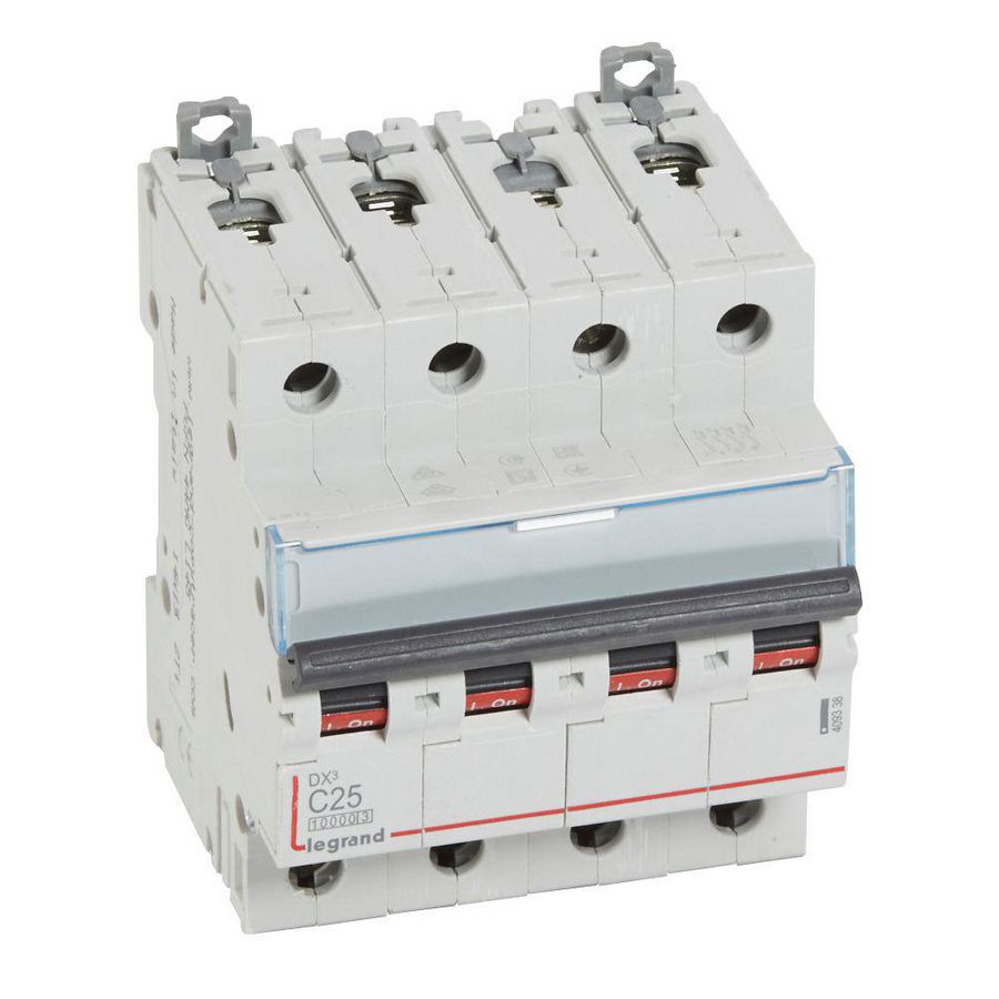 Installatieautomaat MCB DX³ 4-polig C-karakteristiek 25A 10000A