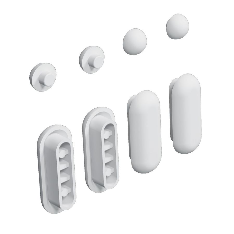 Set van 4 zitting buffers + 4 deksel buf