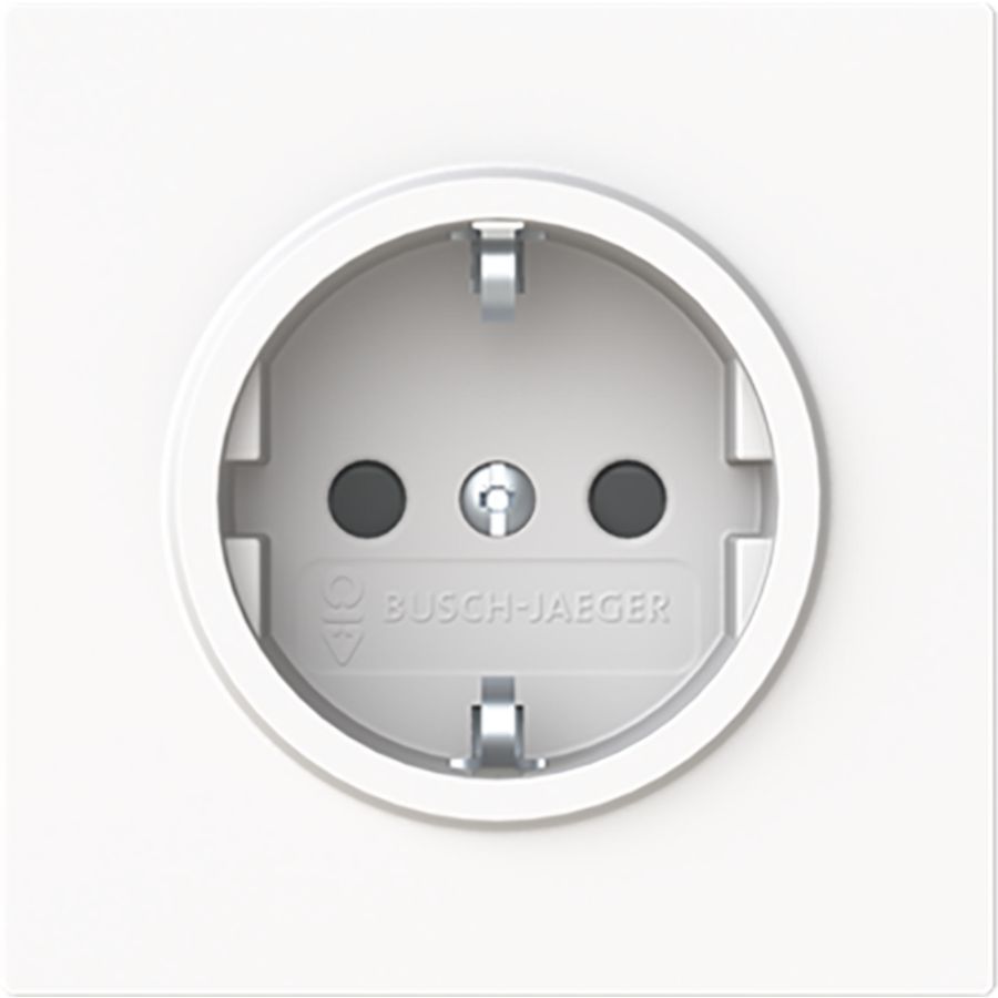 Wandcontactdoos randaarde clips inb art-matwit Safety+ (23 EUCB-44M)