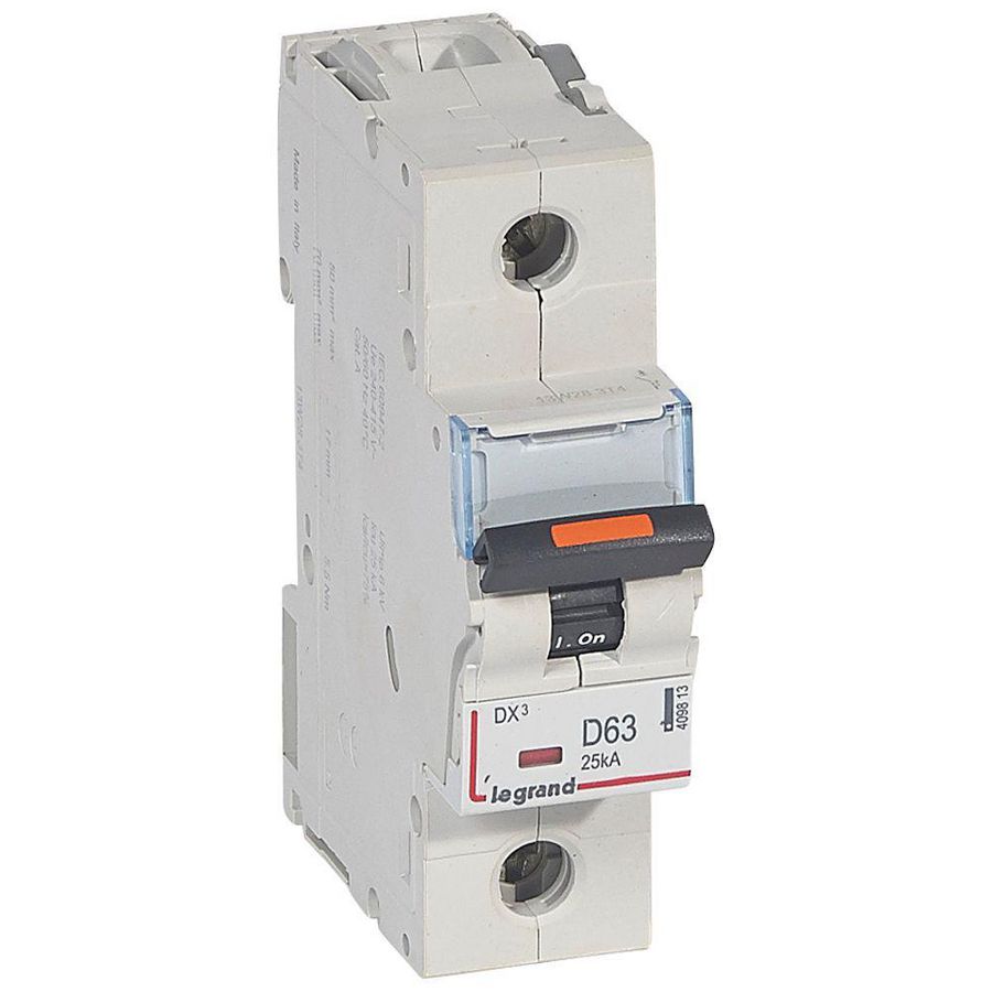 Installatieautomaat 1-polig D-karakteristiek 63A 25kA DX³ DIN