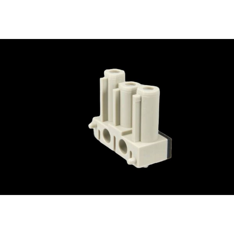 Steker 3-polig female grijs (AC166 GBULV/ 3 gr) VVE=500