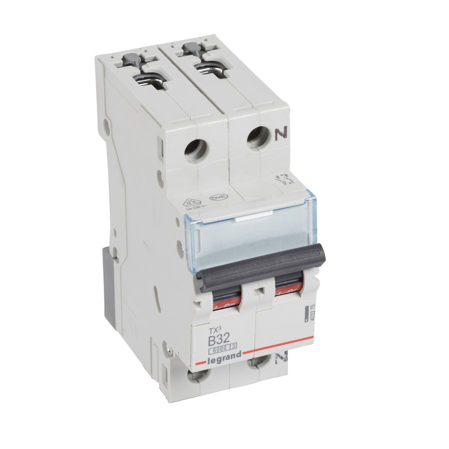 Installatieautomaat MCB TX3 1-polig + Nul B-karakteristiek 32A 6000A