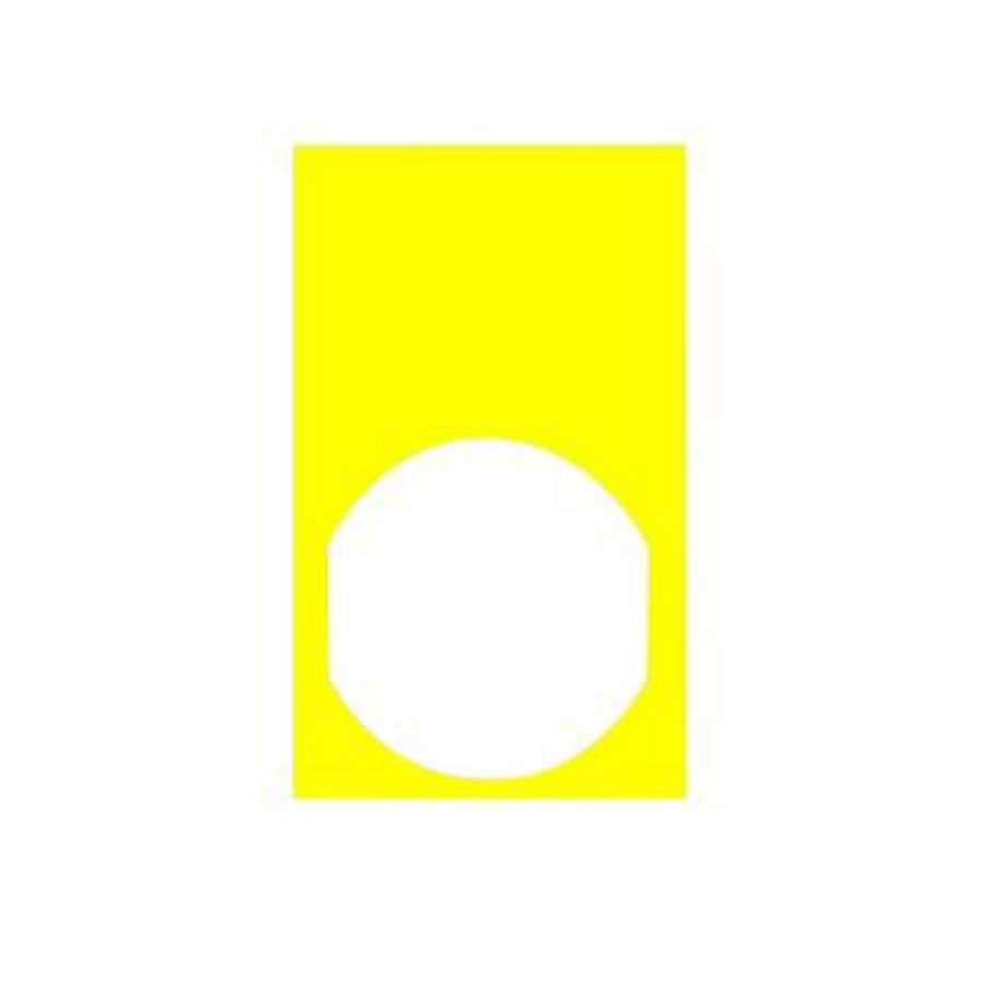 Etiket 30x50mm Zwarte markering Geel Harmony XB4/XB5 VVE=10