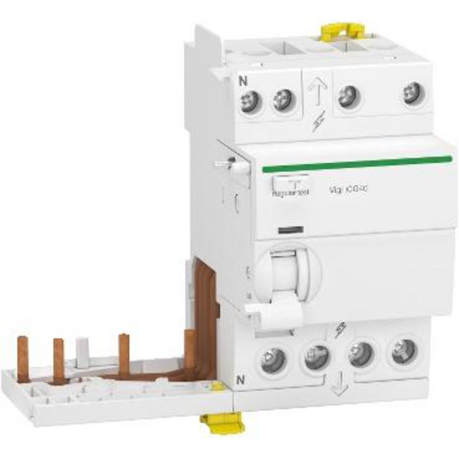 Aardlekblok 3-polig + Nul 25A 30mA Type A Acti9 Vigi iCG40