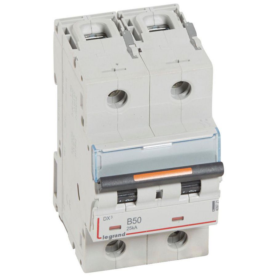 Installatieautomaat 2-polig B-karakteristiek 50A 25kA DX³ DIN