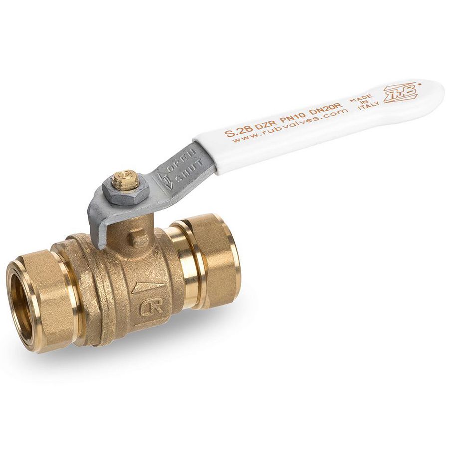 Kogelkraan S28 22 x 22mm knel dzr met dacromet hend VVE=48