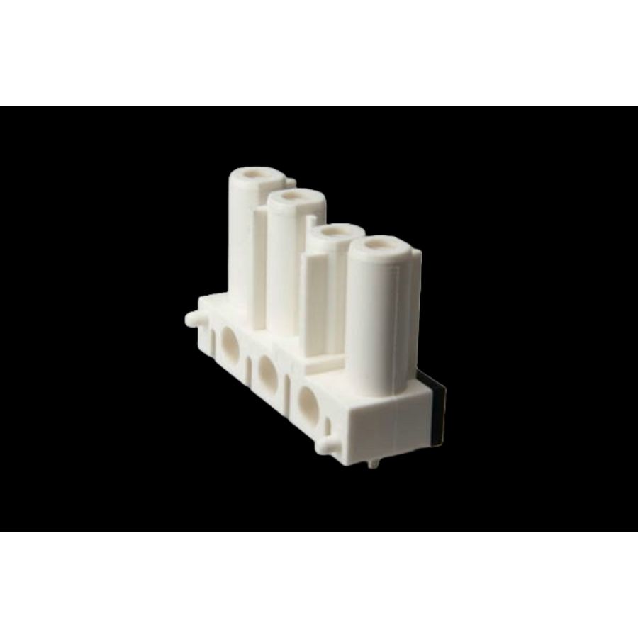 Steker 4-polig female wit (AC166 GBULV/ 4 w) VVE=150