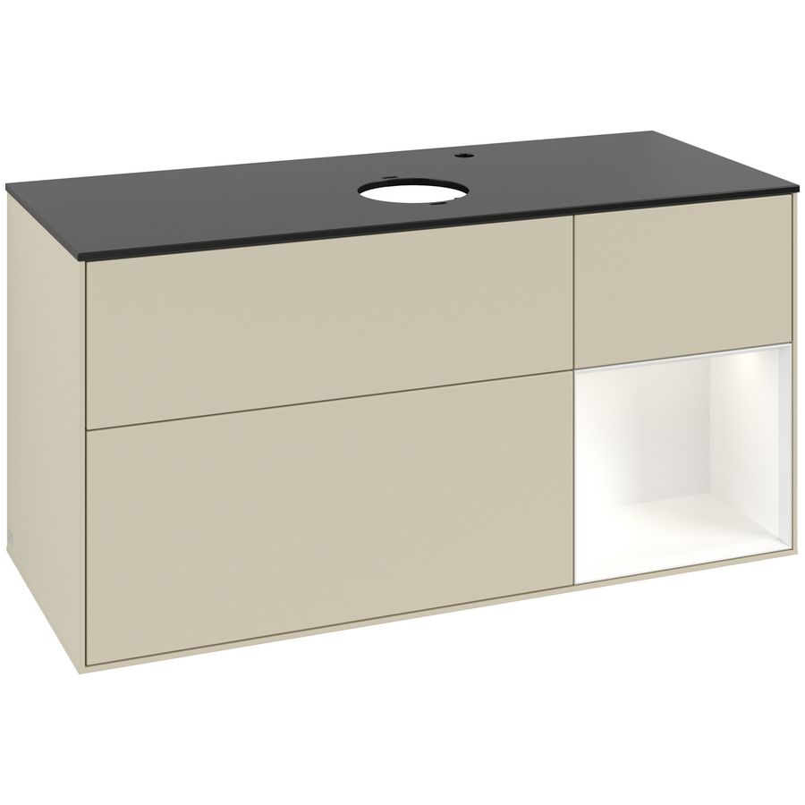 Wastafelonderkast Finion 1200x603x501mm S.Grey Matt Lacquer G952MTHJ