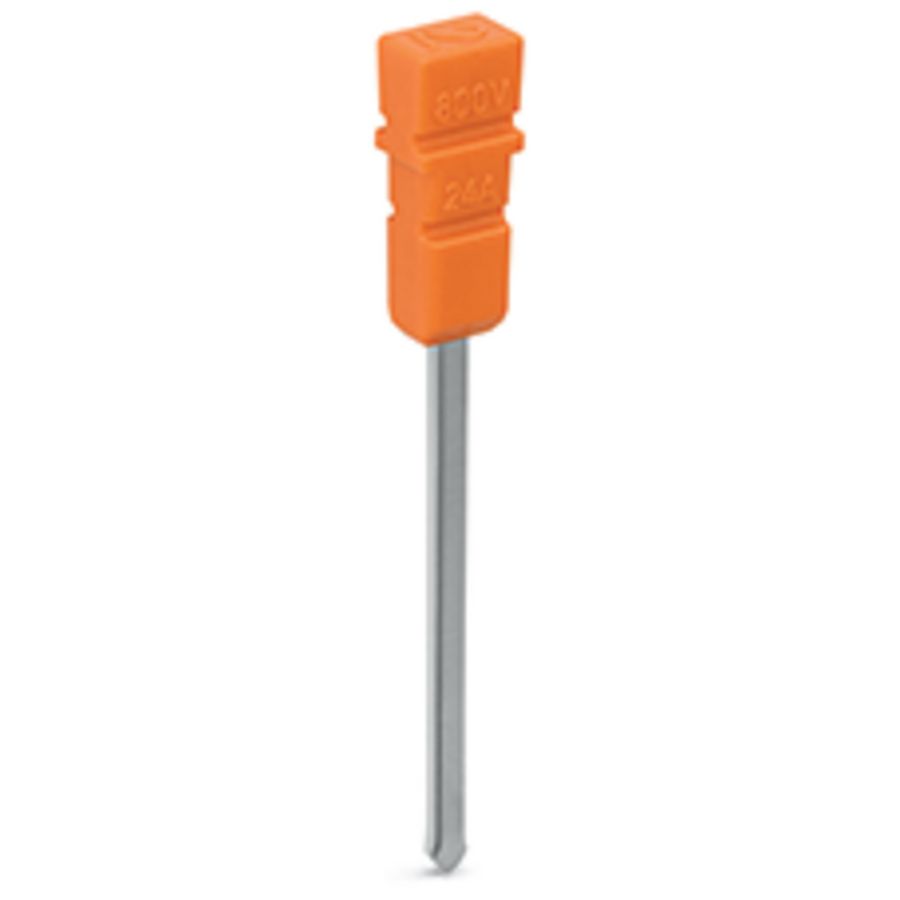 Verticale brug geisoleerd oranje VVE=25