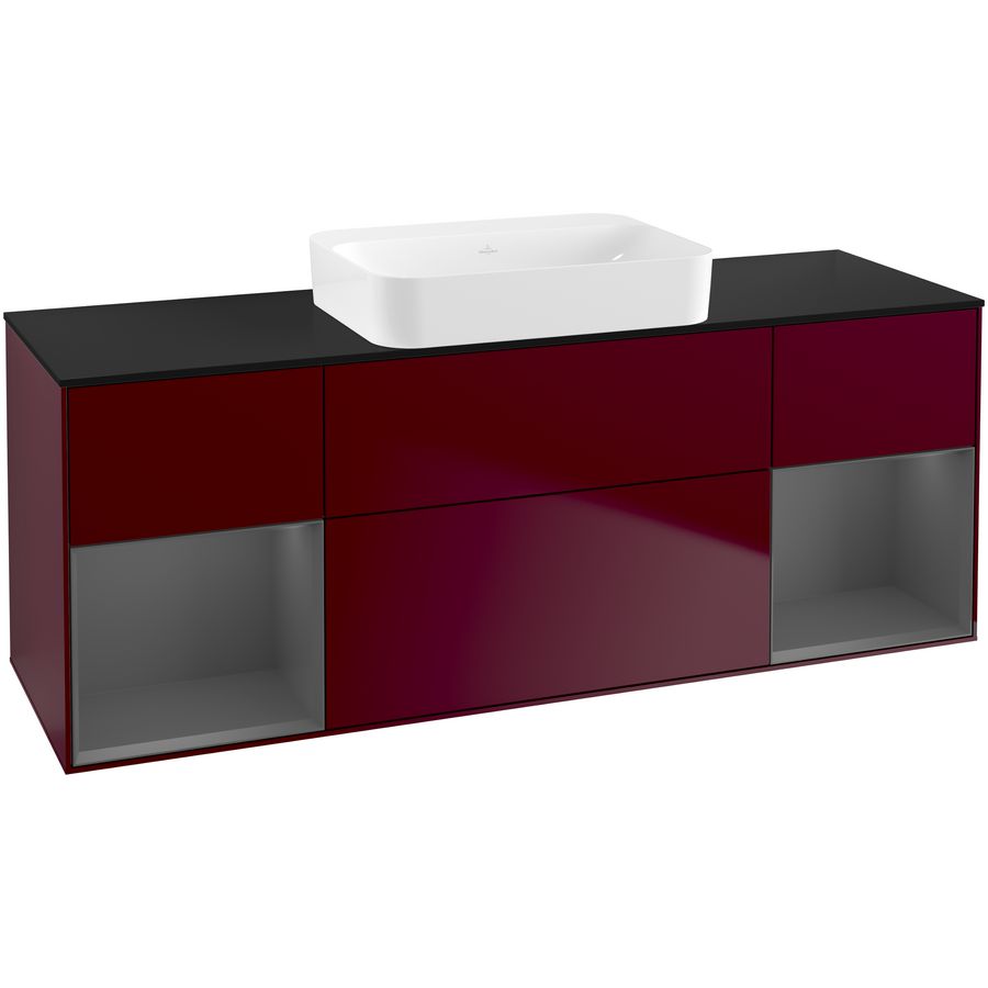 Wastafelonderkast Finion 1600x603x501mm Peony Matt Lacquer G742GKHB