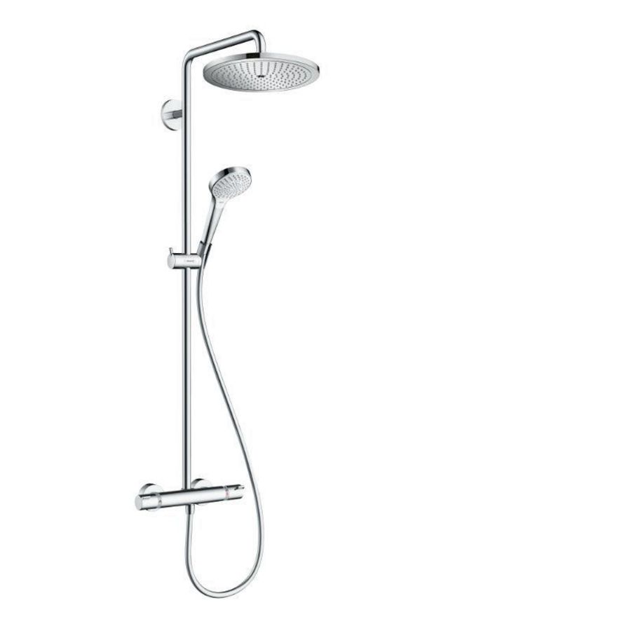 Showerpipe Tica met hoofddouche 280 + handdouche 1 straalsoort EcoSmart chroom