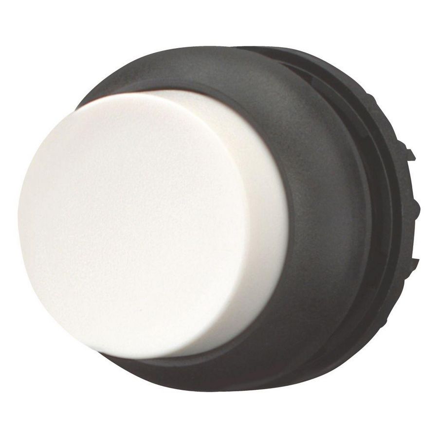 Drukknop hoog wit terugverend M22S-DH-W