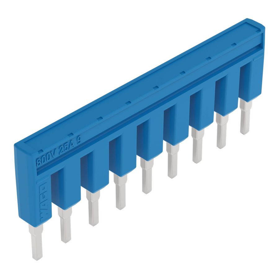 Brug 9-voudig geisoleerd blauw 2002-409/000-006 VVE=25