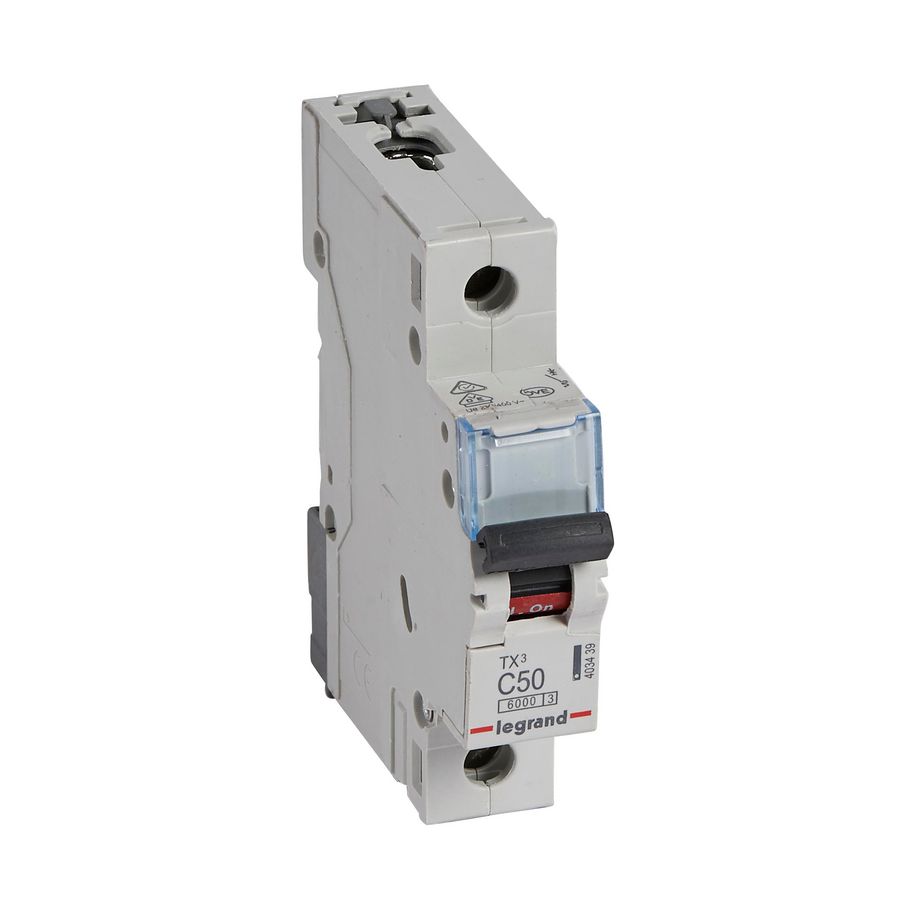 Installatieautomaat MCB TX3 1-polig C-karakteristiek 50A 6000A