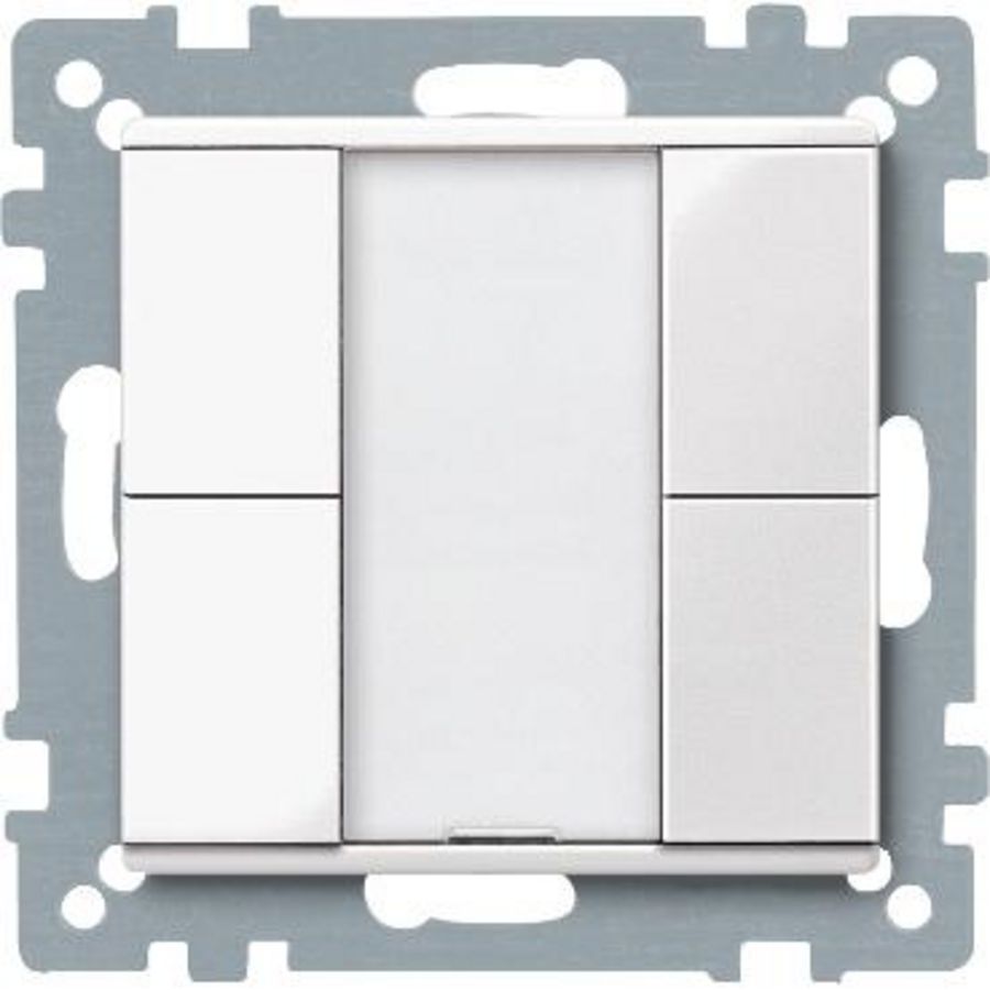 Impulsdrukker 2-voudig plus Polarwit Systeem M KNX