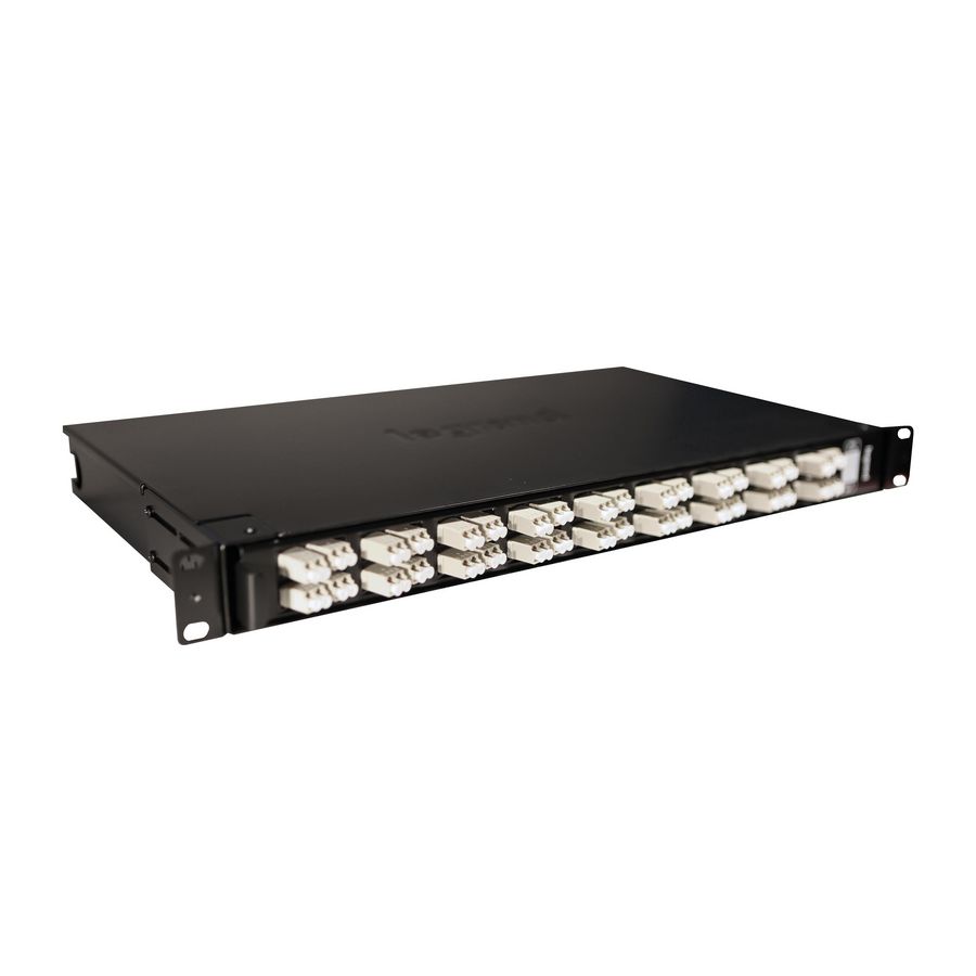 Glasvezelpaneel compleet draaibaar 1HE tbv 36LC MM LCS3