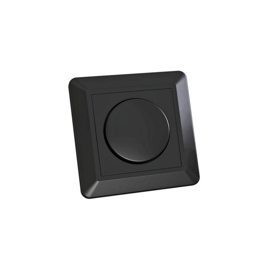 Plaat kunststof voor LED dimmer universeel 150W zwart