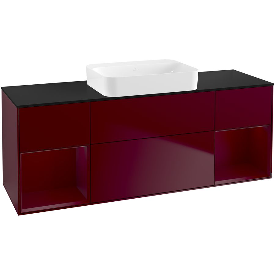 Wastafelonderkast Finion 1600x603x501mm Peony Matt Lacquer G742HBHB