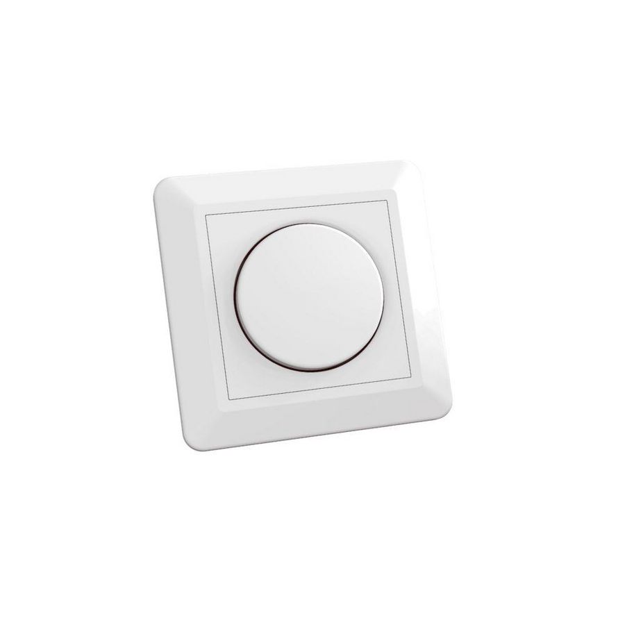 Plaat kunststof voor LED dimmer universeel 150W wit