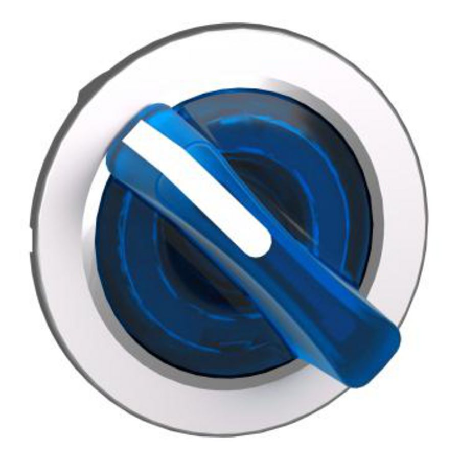 Kop verlichte keuzeschakelaar Verzonken Gemonteerd XB4